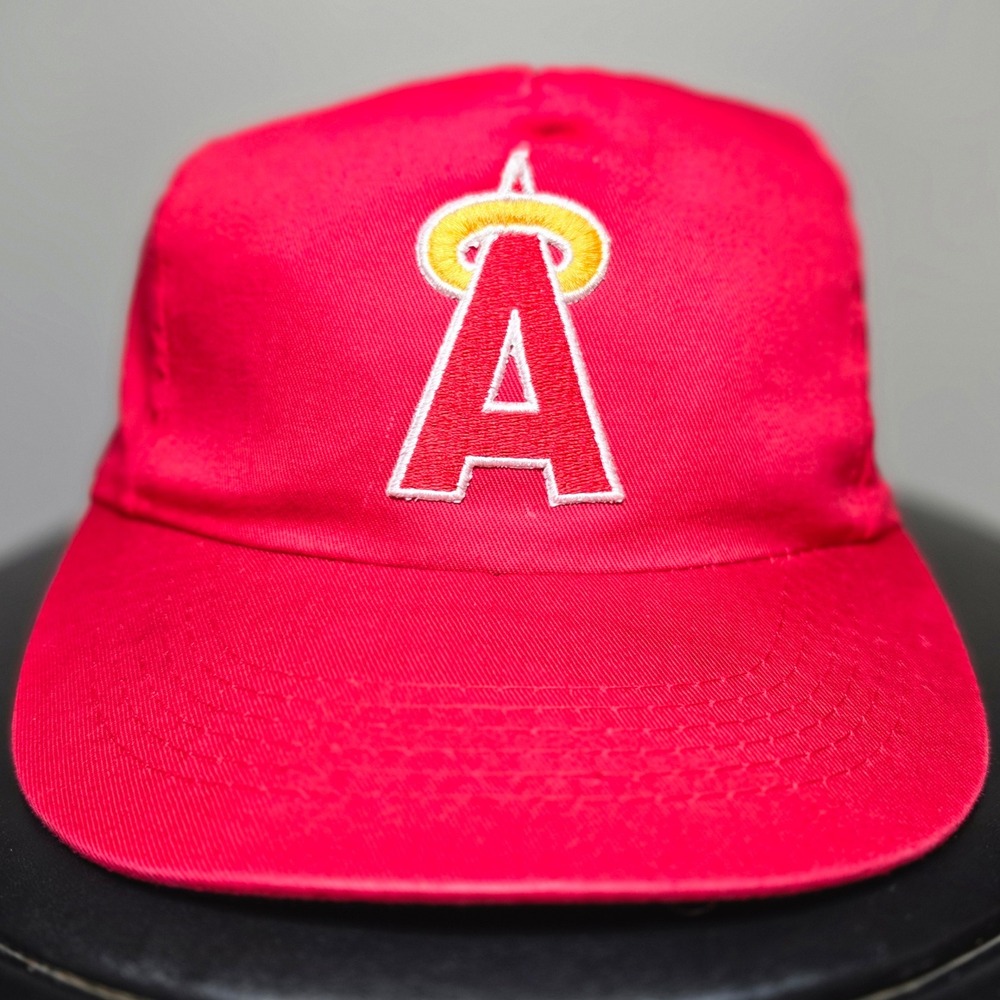 Los Angeles Angels One-Tone Red Vintage MLB Snapback Hat